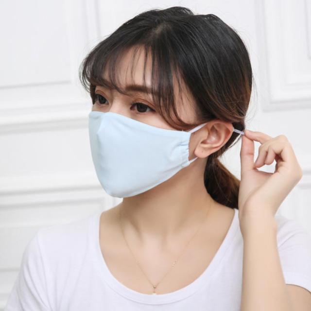 2枚セット マスク アウトドア 夏用マスク フェイスカバー UVカット ひんやり 洗える 接触冷感 紫外線対策 薄手 2枚セット 日焼け防止_2