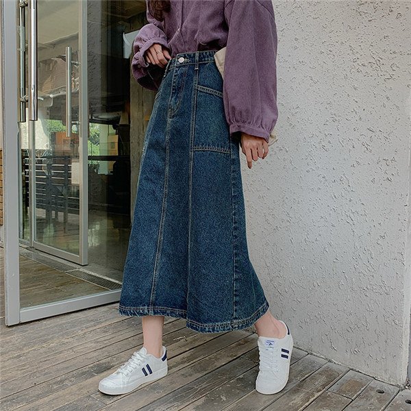 スカート デニムスカート ロング丈 マキシ Aライン ロングスカート ゆったり 冬 秋 レディース フレア ゆったり 着痩せ 激安の通販はau Pay マーケット 天使のささやき