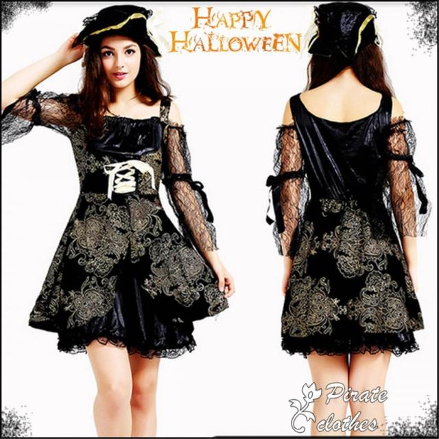 ハロウィーン コスプレ衣装 海賊 女性用 パイレーツ コスチューム 仮装 衣装 イベント パーティー クリスマス パーティーグッズ 衣装 2点セット
