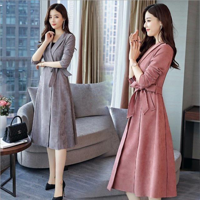 トレンチコート レディース スプリングコート ファッション ライト