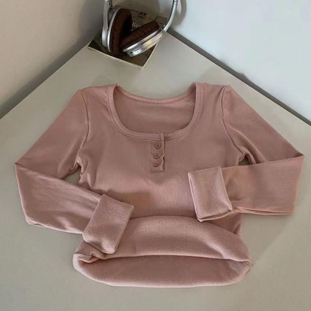 パット付長袖Tシャツ インナーシャツ ラウンドネック パット付長袖Tシャツ 伸縮性 レディース 長袖Tシャツ トップス インナー 肌着 カップ付き パット付 カットソー ストレッチ ラウンドネック ロンT 長袖 締め付けない ルームウェア 部屋着 無地 シンプル 春秋 アンダーウェア