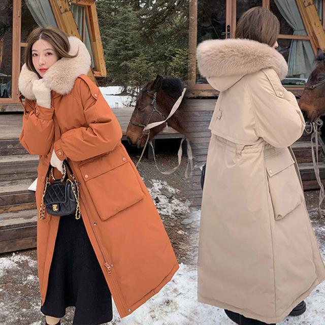 全5色 ダウンコート レディース ダウンジャケット ロング丈 秋冬 アウター 防寒着 20代 30代 40代 ベンチコート フード付き 着痩せ 大きいサイズ 無地 厚手 韓国ファッション 全5色 ダウンコート レディース ダウンジャケット ロング丈 秋冬