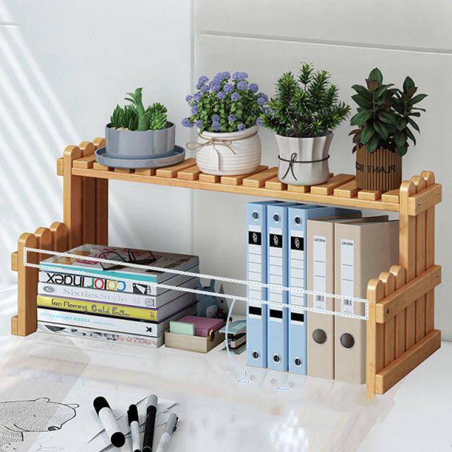 フラワースタンド 2段 竹製 ガーデニング スタンド 鉢置き 植木鉢