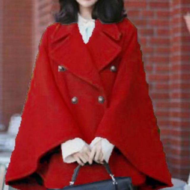 レディース ケープジャケット ウール マント XXS ウール 可愛い