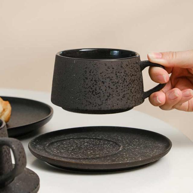 コーヒーカップ ソーサー付き 250ML ペア カップル 陶器 2客セット