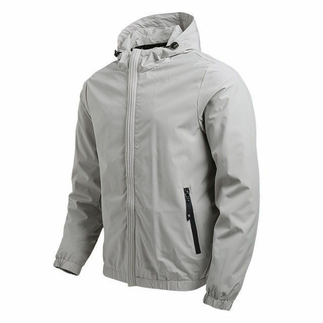 ウインドブレーカー アウター メンズ ブルゾン ジャケット 防風 軽量 フード付き 大きいサイズ 春秋 カジュアル 無地 ジャンパー スポーツ 