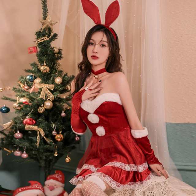 サンタ コスプレ ワンピース 5点セット クリスマス サンタコス