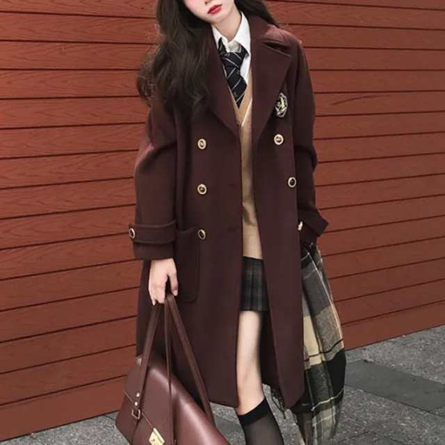 ピーコート レディース 女子 Pコート スクールコート 男子 学生 制服