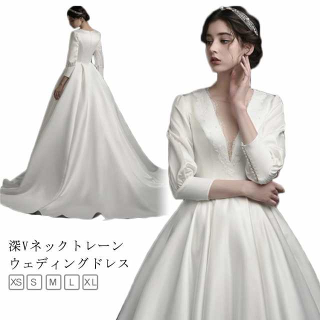 ロングドレス ロングドレス ウェディング フィッシュテール パーティードレス ウエディング 結婚式 ワンピース 花嫁ドレス マタニティーの通販は