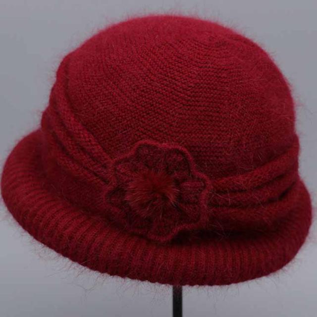 レディース おばあちゃん 帽子 80代 秋冬 上品 フラワー 上品 50代 70代 ニット帽 ウール 花 ニットキャップ ハット 婦人 うさぎの毛 毛の通販はau Pay マーケット ナギサ