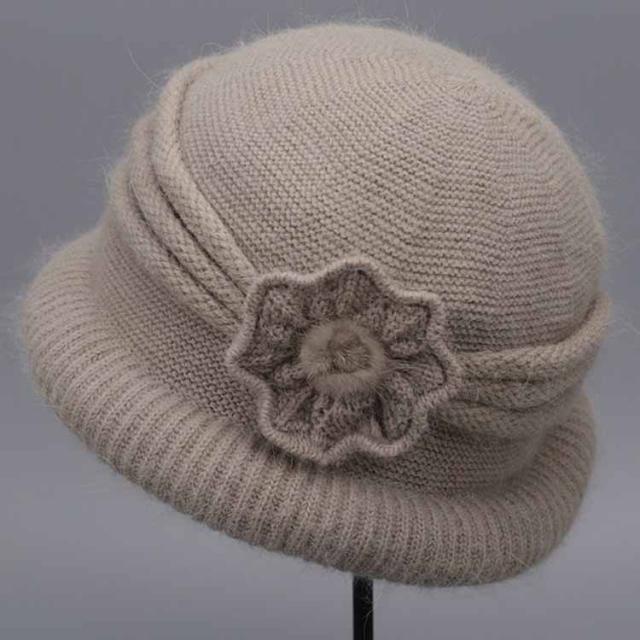 レディース おばあちゃん 帽子 80代 秋冬 上品 フラワー 上品 50代 70代 ニット帽 ウール 花 ニットキャップ ハット 婦人 うさぎの毛 毛の通販はau Pay マーケット ナギサ