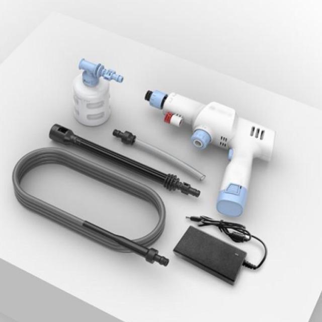 コードレス 充電式 高圧洗浄機 バッテリー×2！高圧洗浄機 48V 噴射圧力60bar コードレス 自吸式 洗車機 吐出圧力 家庭用 ベランダ 高圧洗浄 洗車ガン バッテリー駆動 軽量コンパクト 水圧洗浄機 洗車機 充電式_2