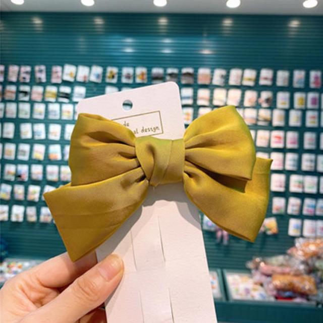 シンプル バレッタ リボン ヘアアクセ 大きい 卒業式 ヘアクリップ  