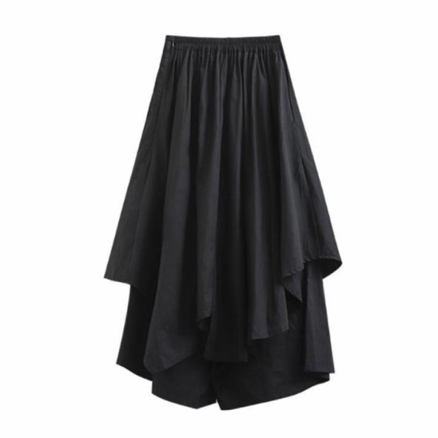 スカンツ ガウチョパンツ V系 ドレープパンツ ホスト ブラック