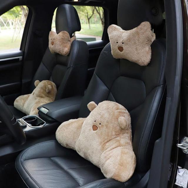 2点セット 首 腰クッション ネックピロー 枕 ヘッドレスト 車用