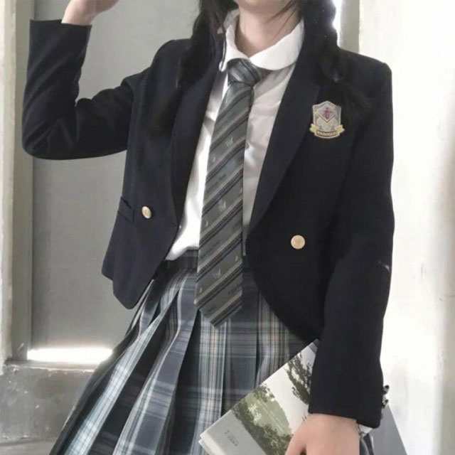 女子スクールブレザー 155B 濃紺 女子中学生