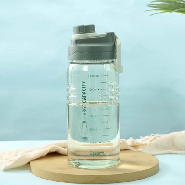 水筒 1.5L 直飲み ウォーターボトル 1500ml 大容量 目盛り付 運動水筒