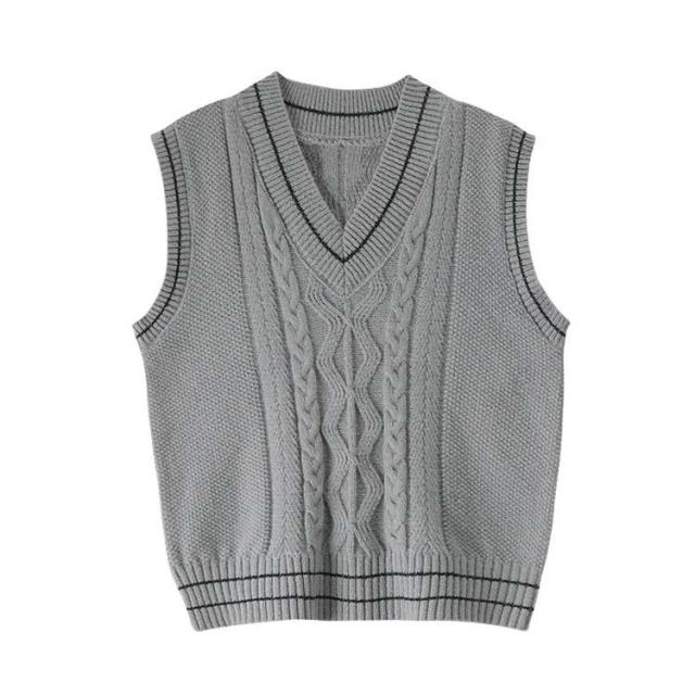 ニットベスト レディース 制服 リブ編み ノースリープ ケーブル編み Vネック プルオーバー ロング 学生 セーター 春 秋 体型カバー 通学 重ね着 楽天市場】ライン入り ニットベスト vネック レディース