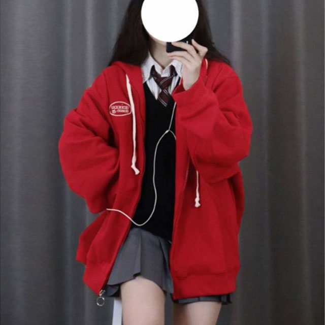 ジップアップ 学生服 ジャケット 高校生 スウェット 女子 パーカー