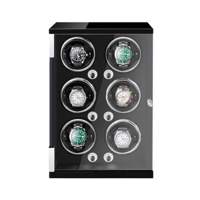 ワインディングマシーン 時計収納ケース ブラック 6個用