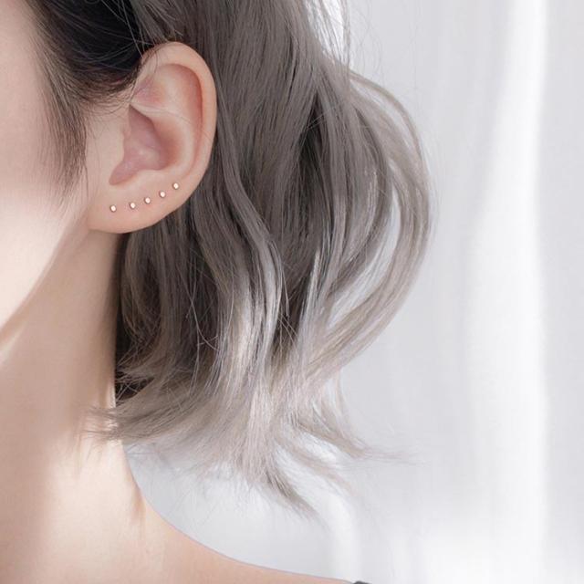legiomade◎ピアス両耳用◎SILVER925◎眼◎シルバー925 超極小 シルバー925 Silver925 ピアス 極小 仕事用 ミニ