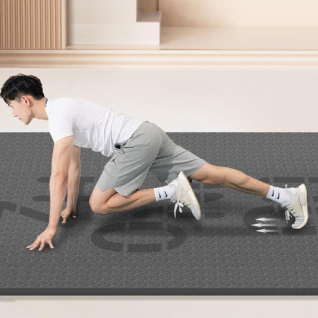 ピラティスマット 男性 マット 厚手 極厚 特大 筋トレマット ヨガマット 痛くない 200*100cm 高密度 20mm   防音 防寒 収納ケース バンド付き 3点セット 持ち運び グレー ピラティスマット 男性 マット 厚手 極厚 特大 筋トレマット