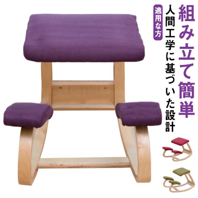 キッズ バランス 姿勢補正 学習椅子 チェア 勉強 クッション付 背筋が