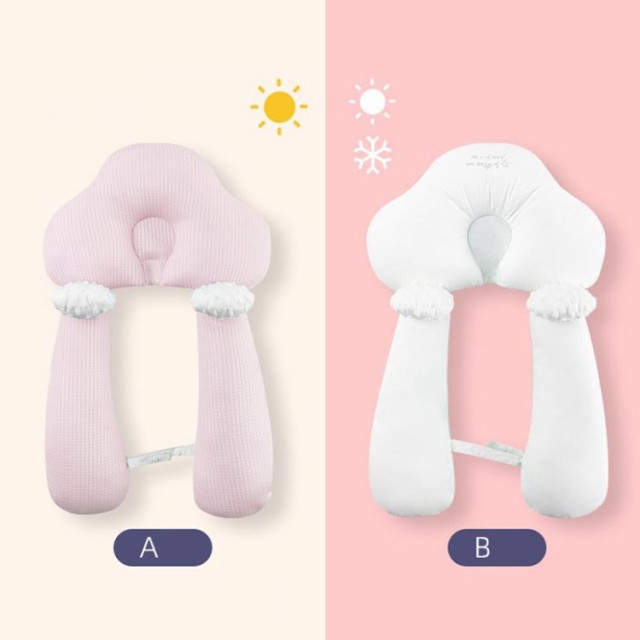 年末のプロモーション大特価! 赤ちゃん ベビー枕 黄色 絶壁防止 洗える ベビーピロー 新生児