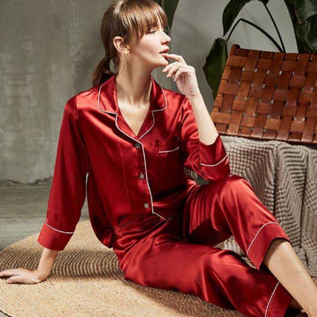 シルク パジャマ シルク100% 2点セット 寝巻き キャミソール インナー