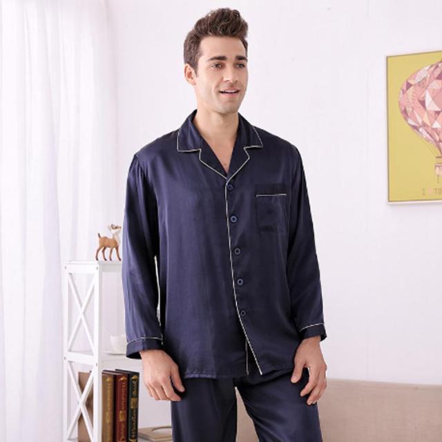 シルク パジャマ 高品質 シルクパジャマ ロング 寝間着 上下セット