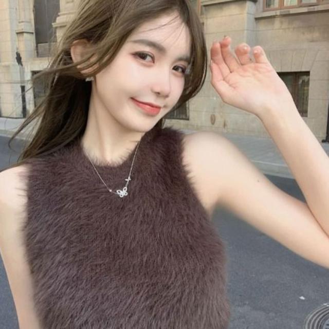 美品 フェンディ ファー キャミソール ノースリーブ size38 FENDI