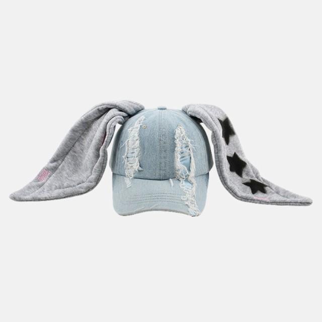 キャップ 帽子 キャップ 可愛い ウサ耳付き CAP 兎 レディース