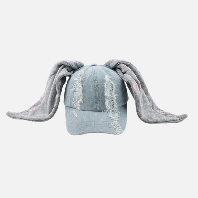 キャップ 帽子 キャップ 可愛い ウサ耳付き CAP 兎 レディース ウサギ