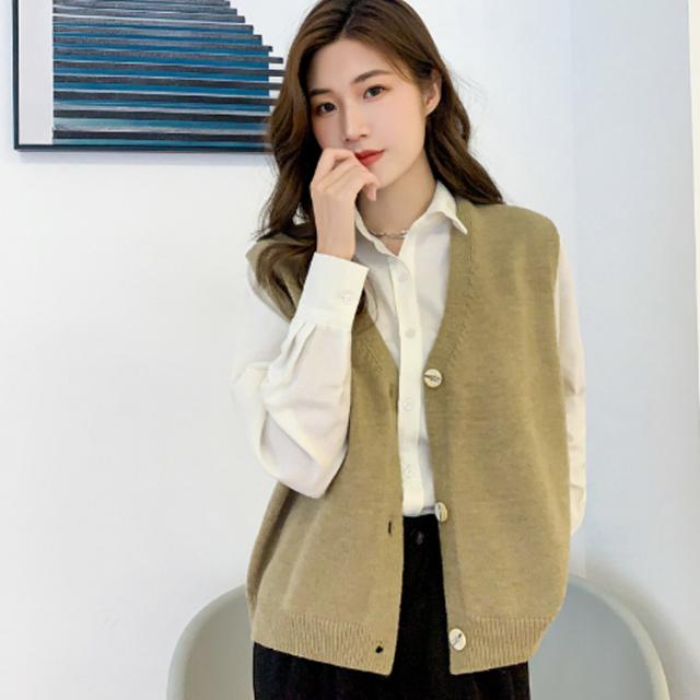 綺麗め ニット ベスト ジャケット ノースリーブ カーディガン ベスト レディースおしゃれ ロング ジレ ノースリーブ サマー