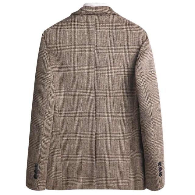 チェスターコート カジュアルジャケット ダッフル生地 ウール混