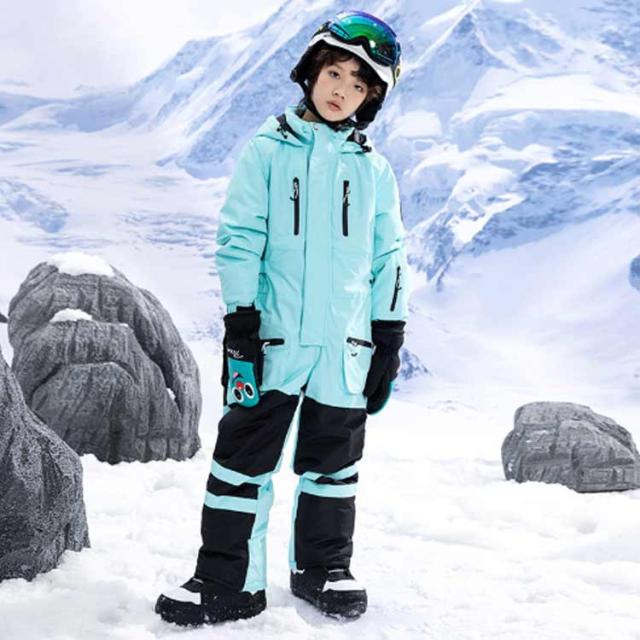 ジャンプスーツ 撥水 男の子 送料無料 防寒 フード 中綿 女の子 雪遊び キッズ アウター 子供服 送料無料 スノーウェア ベビー スノーボードウェア ジャケット つなぎ 冬 幼稚園 保育園 雪 冬_4