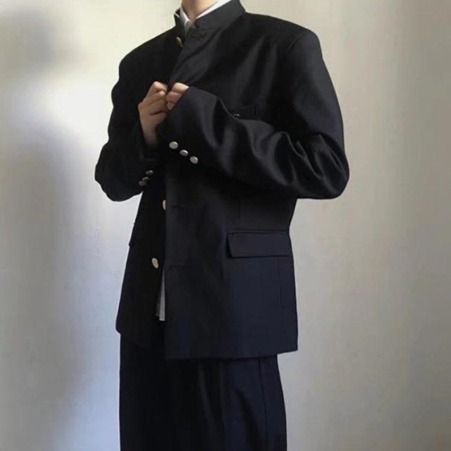 学生服 上下セット 男子 制服 学ラン メンズ ジュニア ボーイズ 男子高生 高校生 中学生 制服 上着 ズボン 2点セット スクール制服 詰襟  ラウンド襟 形態安定 入学式 卒業式 コスプレ衣装 コスチューム 黒 送料無料 洗濯機丸洗い 送料無料の通販はau PAY マーケット ...