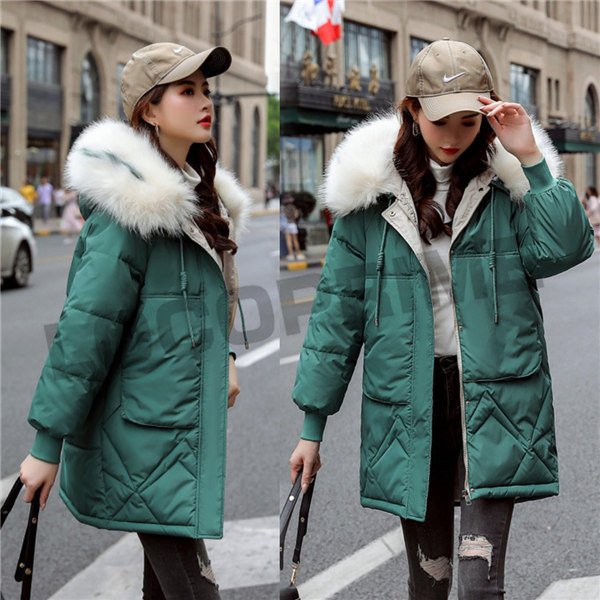 中綿コート レディース ロングジャケット 冬服 厚手 アウター 中綿ジャケット フード付き 暖かい 裏起毛 着痩せ 防風防寒 オシャレ 大きいサイズ 体型カバー