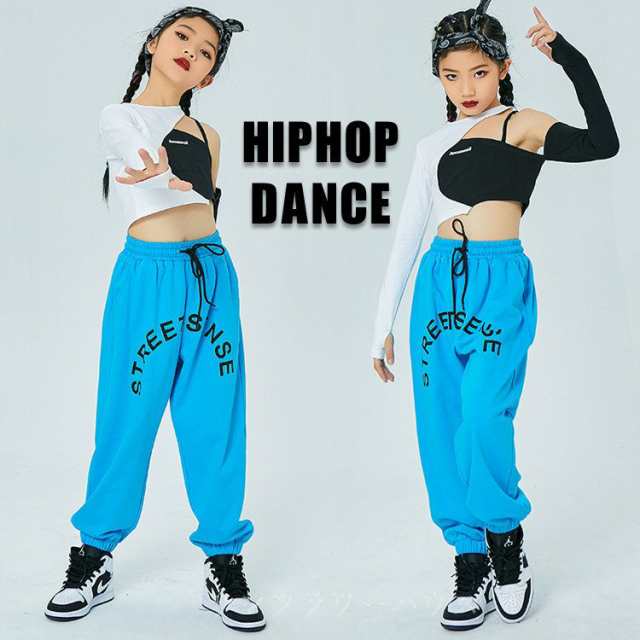 キッズ ダンス衣装 へそ出し 練習服 ヒップホップ 子供 HIPHOP