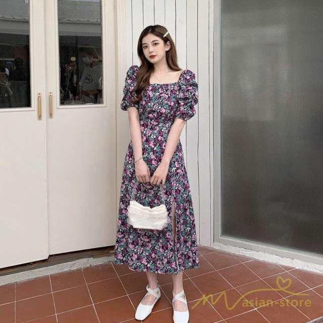 ワンピース レディース ロング丈ワンピース マキシ丈 半袖