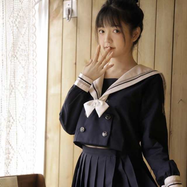 季節のおすすめ商品 新入荷 女子JK制服 コスプレ衣装 刺繍 名古屋襟 セーラー服 衣装