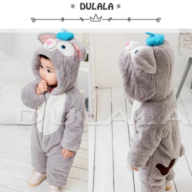 セール Dulala ダッフィー 着ぐるみ 赤ちゃん ベビー服 カバーオール ロンパース 新生児服 防寒着 フードニット 長袖 お出掛け 厚手 の通販はau Pay マーケット Nagamo