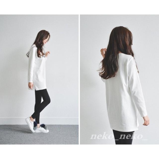 トップス レディース 長袖 クルーネック Tシャツ 英字柄 プリント スリット入り 薄手 インナー 着痩せ 女性用 セクシー 20代30代40代 大人 上品 春秋新作 トップス レディース 長袖 クルーネック Tシャツ 英字柄 プリント