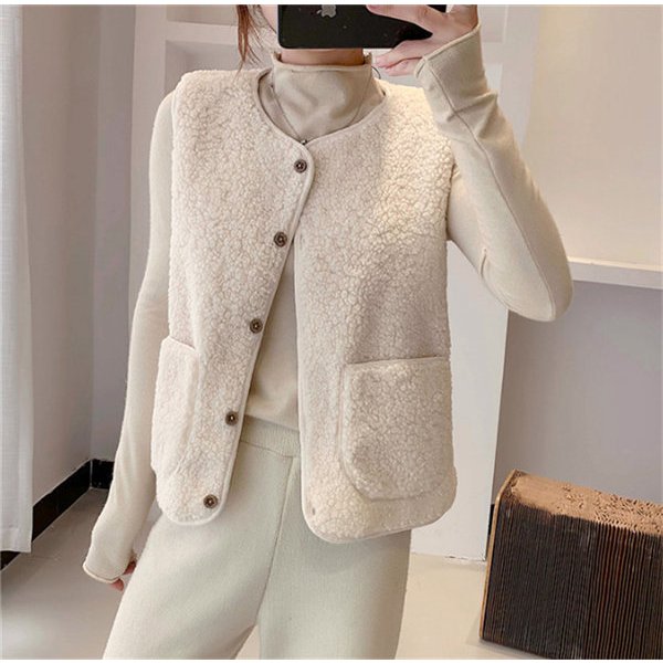 長袖ジャケット レディース アウター 羽織 厚手 防寒 防風 ジャケット ファー襟 ふわふわ ボリューム 暖かい カジュアル お出かけ おしゃれ  ミドル丈 ビッグカラー ファッション 女性 冬 | Pay ID レディース カジュアル 長袖 ボタン付き フリース カーディ コート ラウンドネック 無地