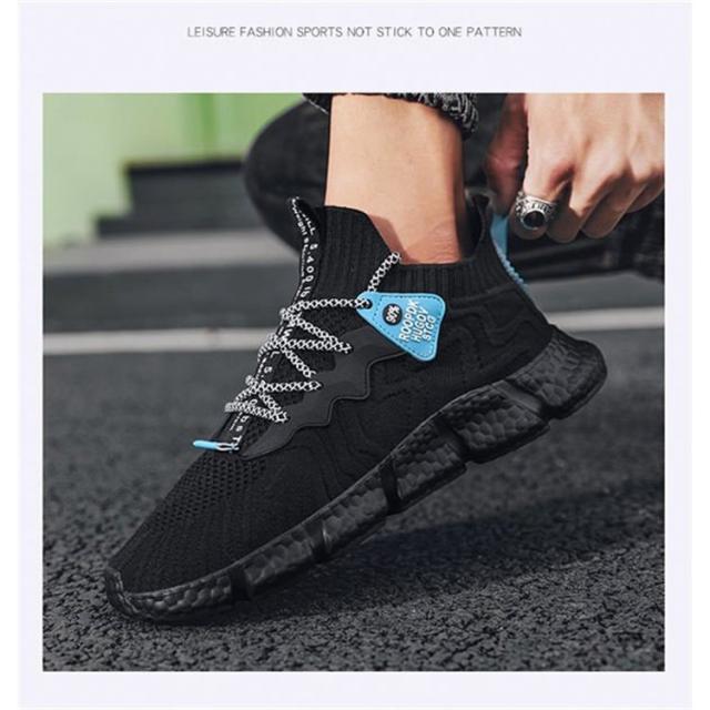 ランニングシューズ メンズ スニーカー アッパー ニット メンズ