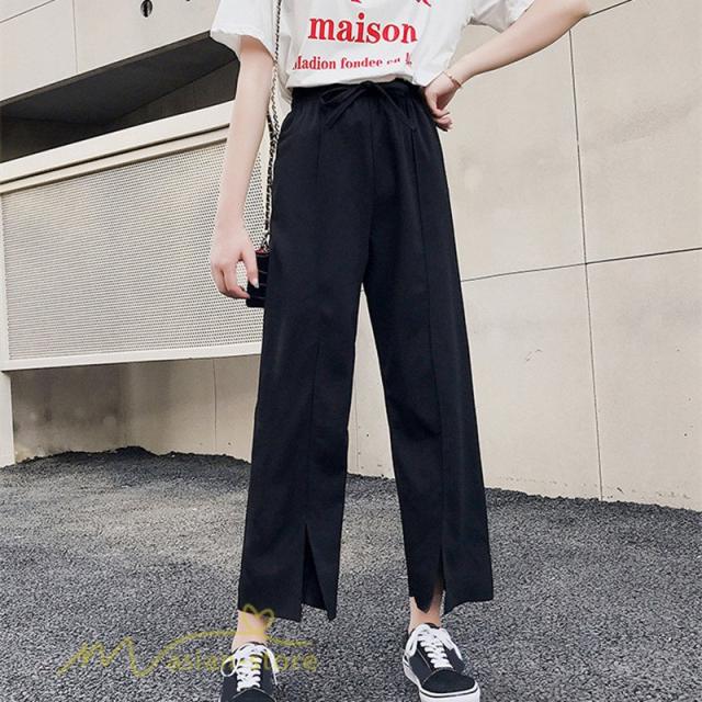 レディース ボトムス ワイドパンツ ロング丈 シンプル 着痩せ ワイドパンツ レディース 着痩せ ロング丈 ボトムス 夏コーデ