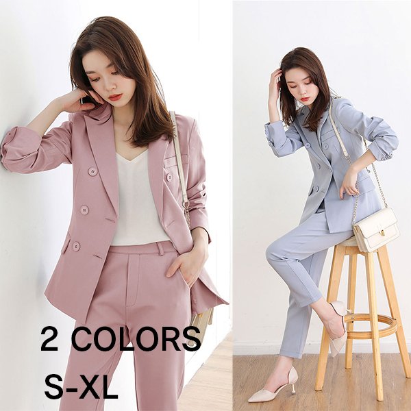 入学式 セットアップ レディース 40代 春 夏 50代 通勤 きれいめ 長袖 ママフォーマル ロングパンツ カジュアル ビジネススーツ オシャレ 着痩せ 面接の通販は 4,929円