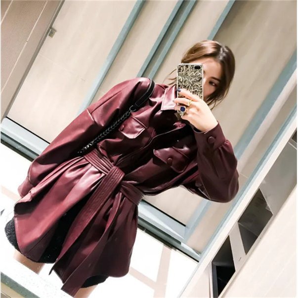 ロングコート レザーコート レディース 革ジャン ライダースジャケット