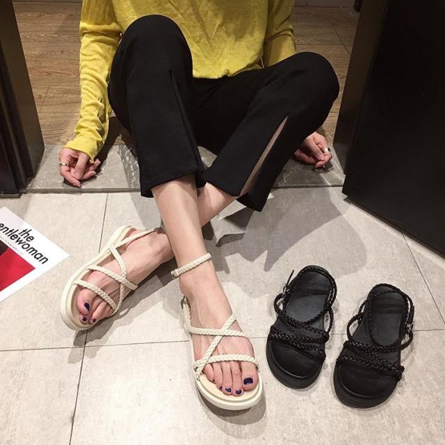 フラットサンダル レディース サンダル 美脚靴 靴 歩きやすい 痛くない バックベルト フラットソール シューズ 滑り止め ウェッジソール クロスベ サンダル レディース ぺたんこ フラットサンダル レディース 靴 歩き