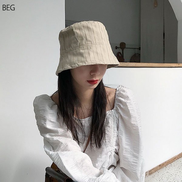 メール便 帽子 バケット ハット ストライプ バケット ハット